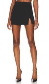 Steve Madden Cameron Mini Skirt In Black