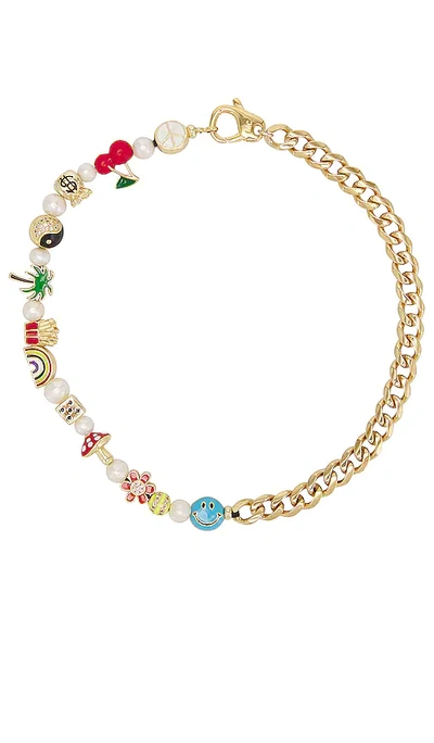 Joolz By Martha Calvo Showstopper Necklace In White & Gold
