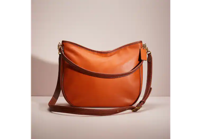 Coach Restored Soft Tabby Hobo In Colorblock In Brass/canyon Multi