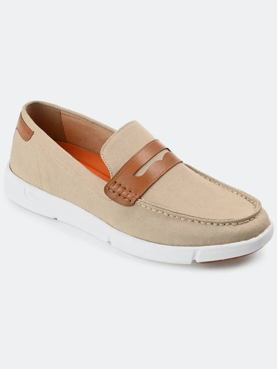 Thomas & Vine Tevin Textile Slip-on Loafer In Brown