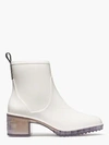 Kate Spade Puddle Rain Booties In Parchment/crystal