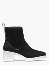 Kate Spade Puddle Rain Booties In Black/parchment