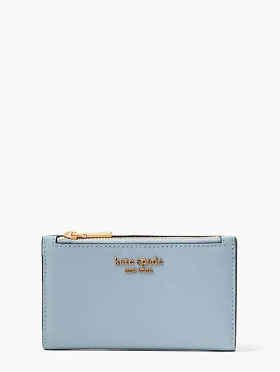 Kate Spade Morgan Small Slim Bifold Wallet In Harmony Blue