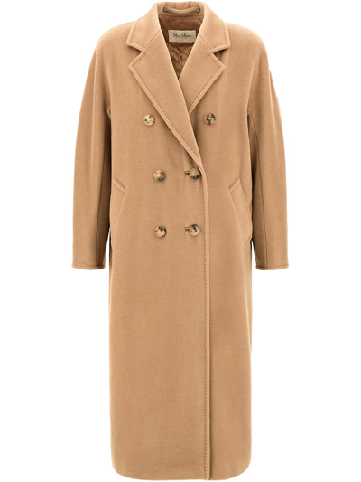 Max Mara Madame Coat Camel In Beige