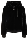 Moose Knuckles Portland Bunny - Faux Fur Sweatshirt In Black