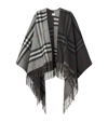 BURBERRY WOOL-CASHMERE CHECK CAPE