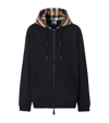 BURBERRY COTTON CHECK HOODIE