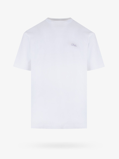 Drôle De Monsieur White T-shirt With Contrasting Logo