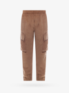 Burberry Javier Cotton Corduroy Cargo Joggers In Beige