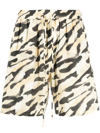Nanushka Men's Doxxi Printed Drawstring Shorts In Neutrals
