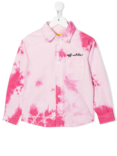 Off-white Tie-dye Shirt In Rosa