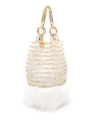 Rosantica White Aspen Crystal-embellished Mini Bag