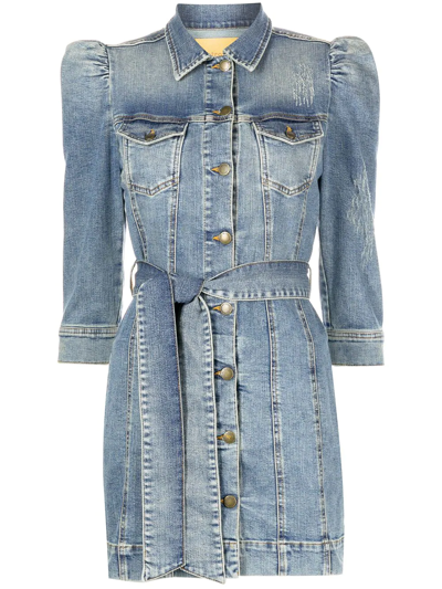 white christmas dresses Chloe Distressed Denim Dress – Maya Lee Boutique