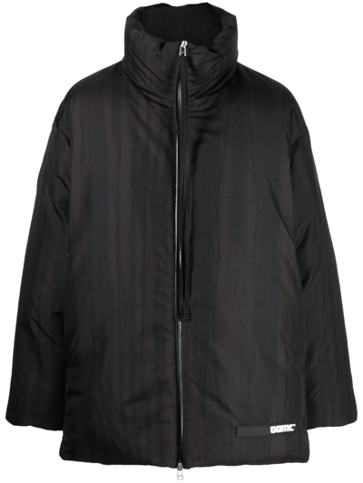 Oamc Padded Zipped Jacket In Braun