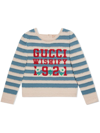GUCCI LOGO-EMBROIDERED WOOL JUMPER