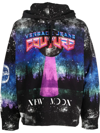 VERSACE JEANS COUTURE GRAPHIC-PRINT DRAWSTRING HOODIE