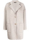 COLOMBO NOTCHED-COLLAR SINGLE-BREASTED COAT