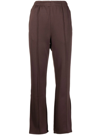 Ambush Pintuck Slit-detail Track Pants In Braun