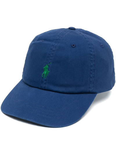 Polo Ralph Lauren Classic Sport Logo-embroidered Cotton Cap In Harrison Blue