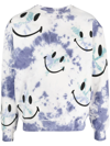 Market Smiley-face Cotton Sweatshirt In Navy Blue