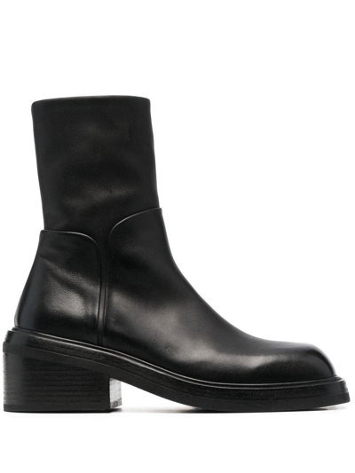 Marsèll Block-heel Ankle Boots In Schwarz