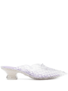 Y/project Melissa 60mm Transparent Mules In Nude