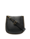 Isabel Marant Oskan Studded Leather Shoulder Bag In Schwarz