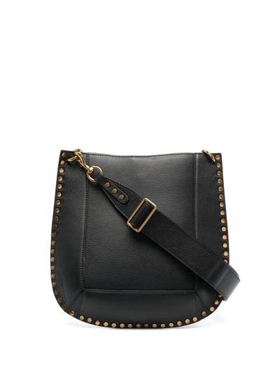 Isabel Marant Oskan Studded Leather Shoulder Bag In Nero