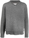 MAISON MARGIELA ELBOW-PATCH KNITTED JUMPER