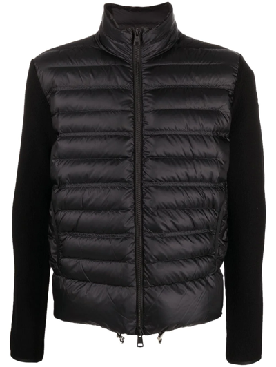 Moncler Logo-patch Padded Down Jacket In Schwarz