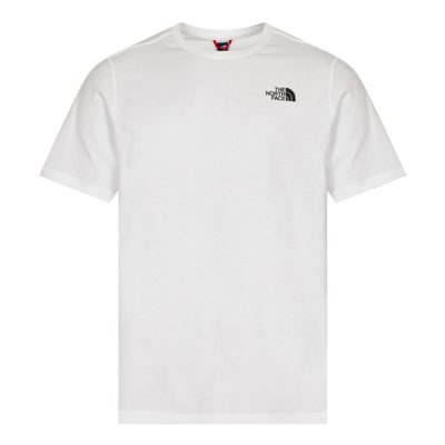 North Face Red Box T-shirt In White