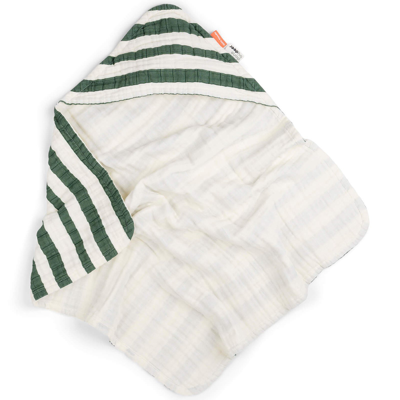 Done By Deer Gots Hooded Towel Green