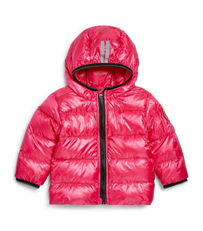 Canada Goose Kids Crofton Hooded Jacket (6-24 Months) In Pink