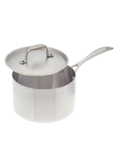 American Kitchen Stainless Steel 3-qt Saucepan & Cover In Grey