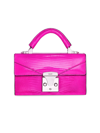 Stalvey Mini Lizard Top-handle Bag, Bright Pink