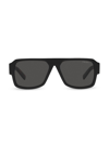 Prada 22ys 56mm Solid Sunglasses In Dark Grey