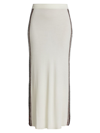 CHLOÉ WOMEN'S STITCHED RIBBED MAXI SKIRT
