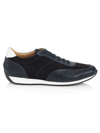 Saks Fifth Avenue Men's Collection Suede & Leather Sneakers In Navy Blazer