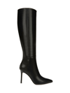 Veronica Beard Lisa Leather High-heel Boots In Black
