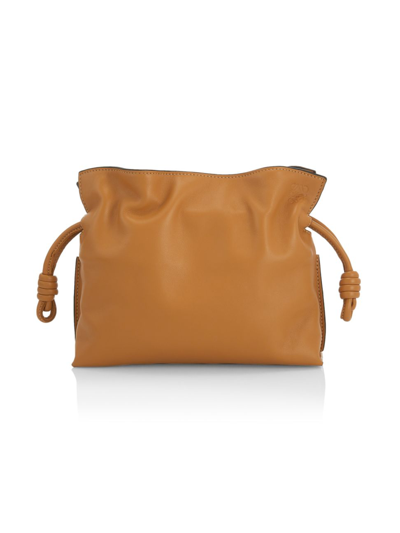 Loewe Flamenco Clutch Nano Bag In Warm Desert