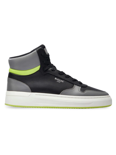 Mallet Hoxton Mid-top Sneakers In Yellow