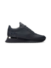Mallet Leather Perforated Sneakers In Navy