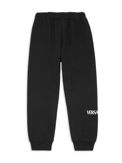 Versace Baby's Cotton Logo Sweatpants In Black