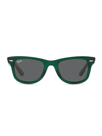 Ray Ban Rb2140 50mm Wayfarer Acetate Sunglasses In Green