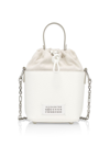Maison Margiela Women's 5ac Leather Bucket Bag In White