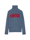 ZADIG & VOLTAIRE WOMEN'S ALMA WE AMOUR INTARSIA-KNIT PULLOVER SWEATER