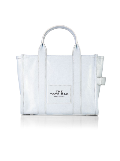 Marc Jacobs The Crackle Leather Small Tote Bag In Cotton_white_multi