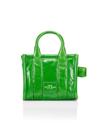 Marc Jacobs Women's The Shiny Crinkle Micro Tote Bag In Fern Green