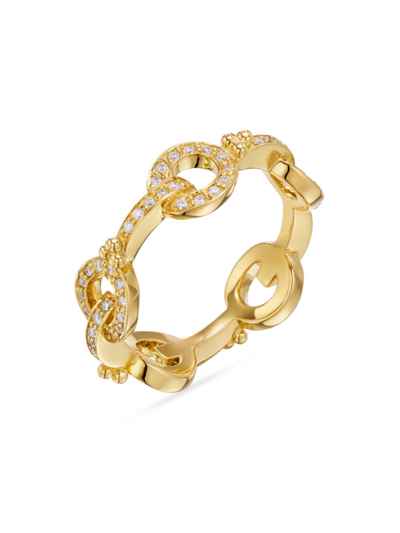 Temple St Clair 18k Yellow Gold Celestial Diamond Circle Ring