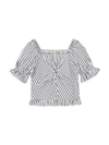 HABITUAL GIRL'S TWIST-FRONT STRIPED TOP